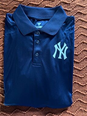 Fanatics Navy Polo with White NY Logo